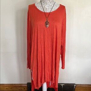 Orange Long Sleeve Tunic